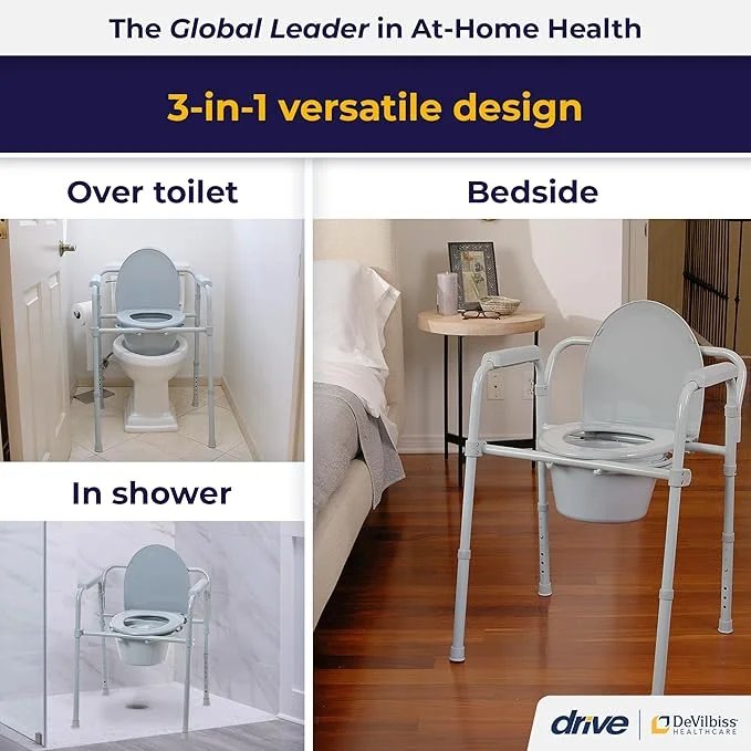 MS STEEL WITH FIBER COMMODE CHAIR photo 6