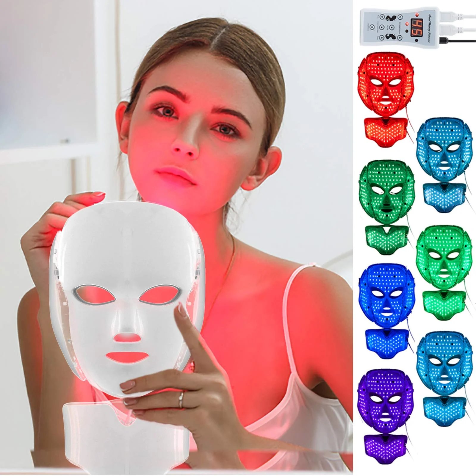 Infrared red light face mask photo 2