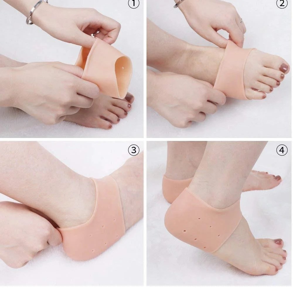 Moisturizing Silicone Gel Heel Socks photo 4