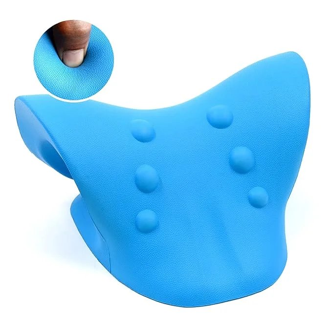 Neck and shoulder relaxer neck pillow