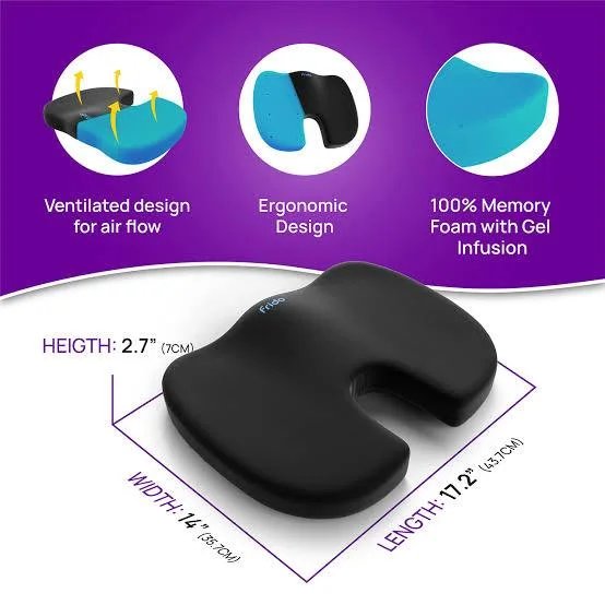 Memory foam seat cushion