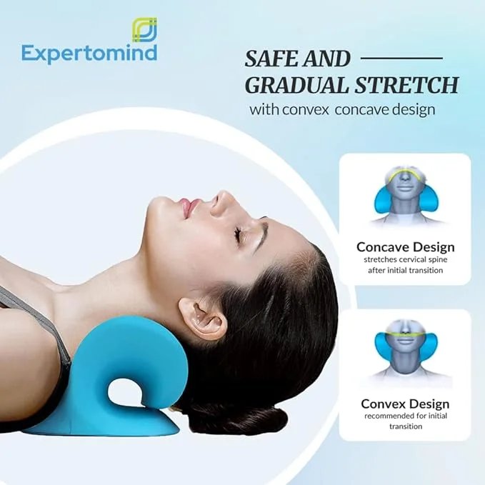 Neck and shoulder relaxer neck pillow