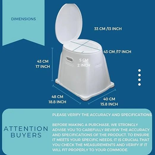 Commode Toilet Stool for Kids, Elder People and pregnant ladies