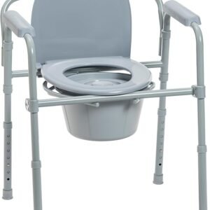 MS STEEL WITH FIBER COMMODE CHAIR
